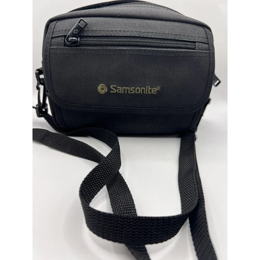 Samsonite Padded Camera Bag Carrying Case With Adjustable Strap Black 6x8x3